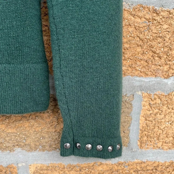 27 miles dark green cashmere sweater size xtra small - Picture 10 of 11